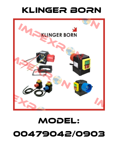 Model: 00479042/0903 Klinger Born