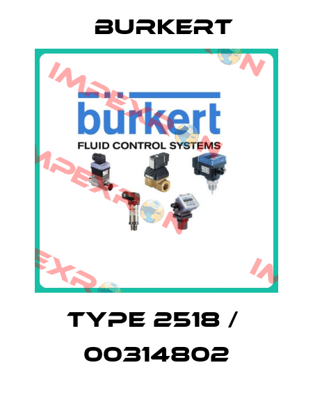 Type 2518 /  00314802 Burkert
