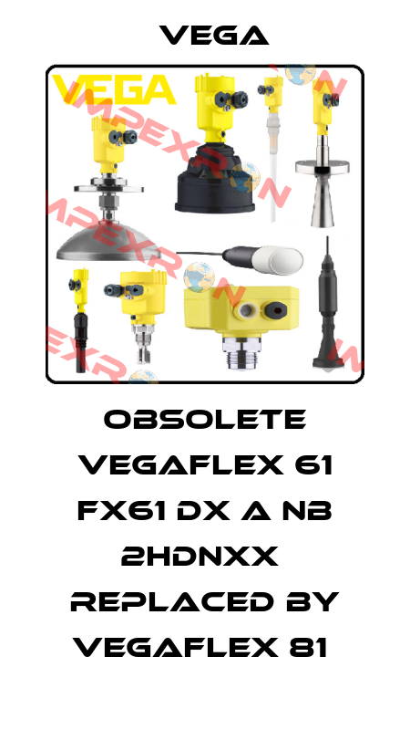 Obsolete VEGAFLEX 61 FX61 DX A NB 2HDNXX  replaced by VEGAFLEX 81  Vega