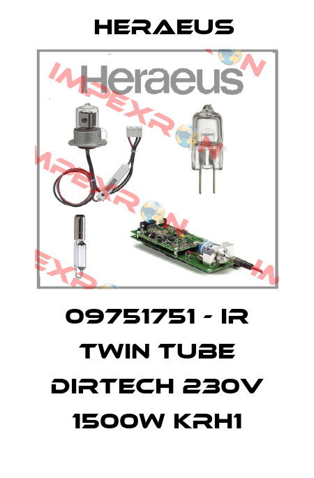 09751751 - IR Twin Tube DIRTECH 230V 1500W KRH1 Heraeus