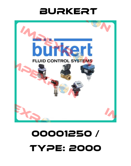 00001250 / Type: 2000 Burkert