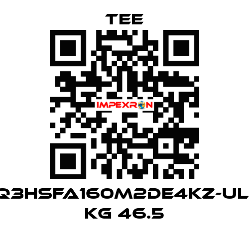 Q3HSFA160M2DE4KZ-UL   KG 46.5 TEE