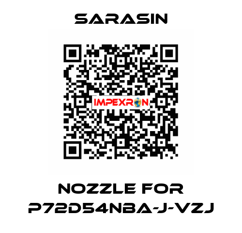 Nozzle for P72D54NBA-J-VZJ Sarasin