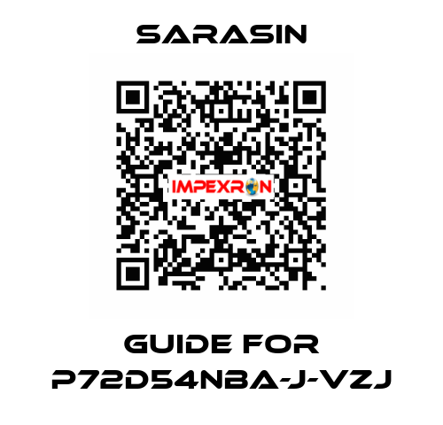 Guide for P72D54NBA-J-VZJ Sarasin
