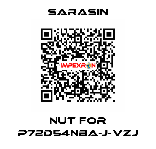 Nut for P72D54NBA-J-VZJ Sarasin