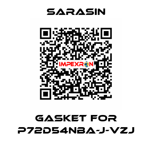 Gasket for P72D54NBA-J-VZJ Sarasin