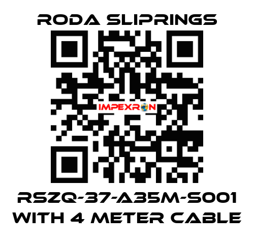 RSZQ-37-A35M-S001 with 4 meter cable Roda Sliprings