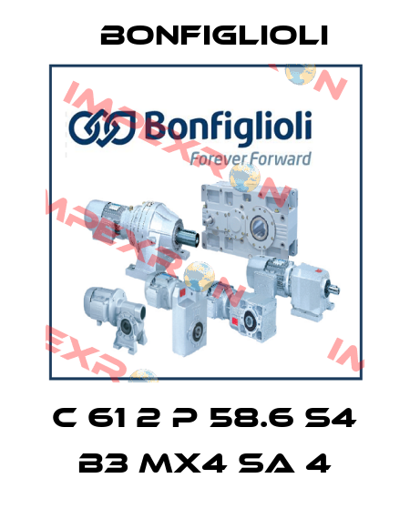 C 61 2 P 58.6 S4 B3 MX4 SA 4 Bonfiglioli