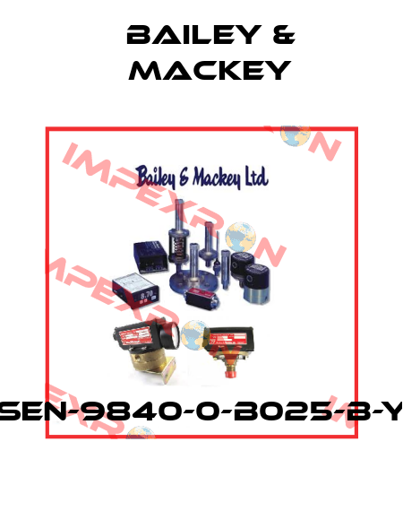SEN-9840-0-B025-B-Y Bailey & Mackey
