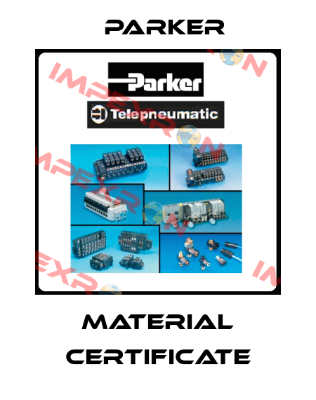 Material Certificate Parker
