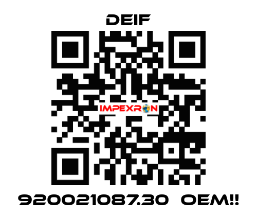920021087.30  OEM!! Deif