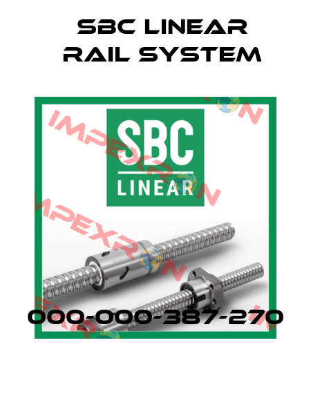 000-000-387-270 SBC Linear Rail System