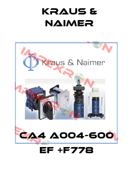 CA4 A004-600 EF +F778 Kraus & Naimer