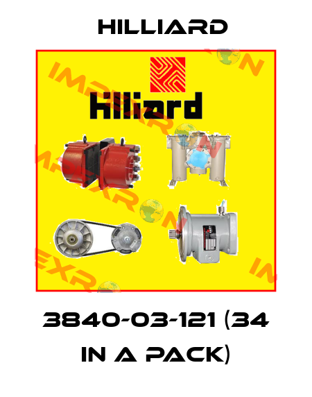 3840-03-121 (34 in a pack) Hilliard