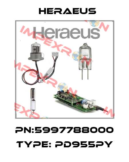 PN:5997788000 Type: PD955PY Heraeus