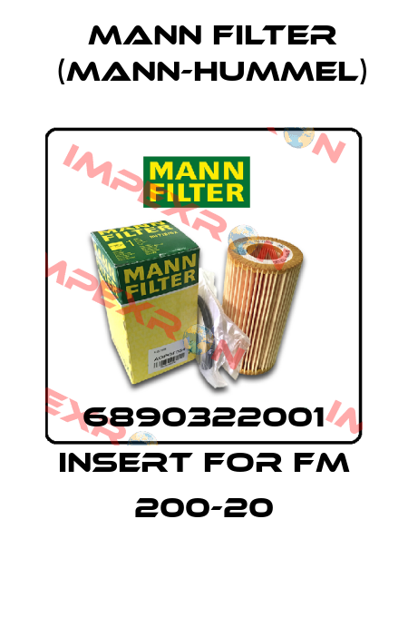 6890322001 INSERT FOR FM 200-20 Mann Filter (Mann-Hummel)