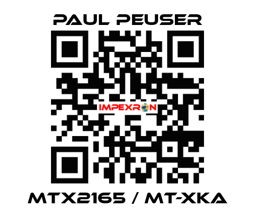 MTX2165 / MT-XKA PAUL PEUSER