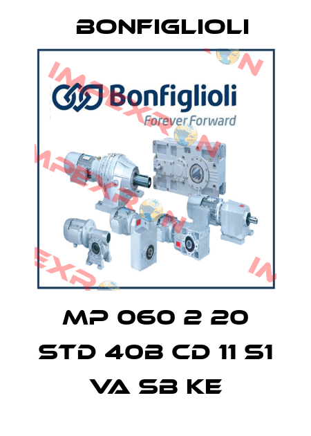 MP 060 2 20 STD 40B CD 11 S1 VA SB KE Bonfiglioli