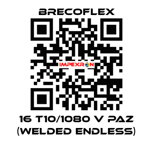 16 T10/1080 V PAZ (WELDED ENDLESS)  Brecoflex