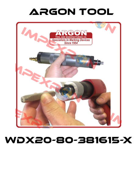 WDX20-80-381615-X  Argon Tool
