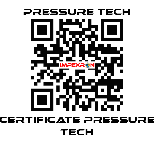 Certificate Pressure Tech Pressure Tech