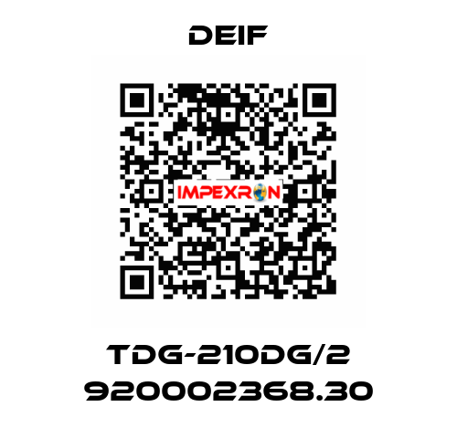 TDG-210DG/2 920002368.30 Deif