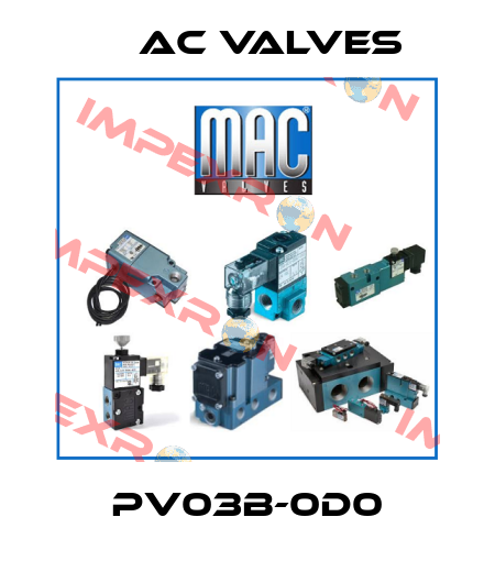 PV03B-0D0 МAC Valves