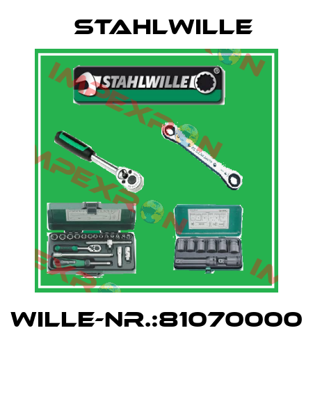 WILLE-NR.:81070000  Stahlwille