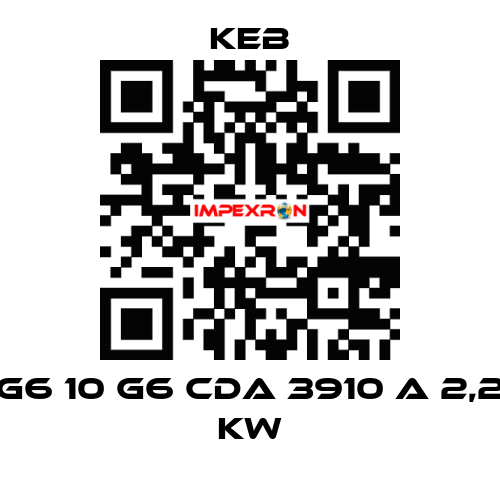 G6 10 G6 CDA 3910 A 2,2 KW KEB