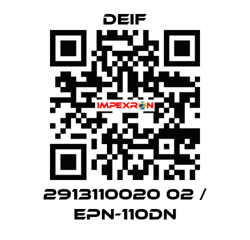 2913110020 02 / EPN-110DN Deif