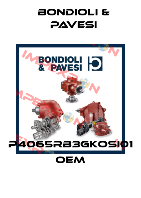 P4065RB3GKOSI01 OEM Bondioli & Pavesi
