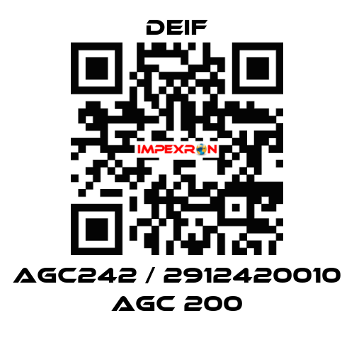 AGC242 / 2912420010 AGC 200 Deif