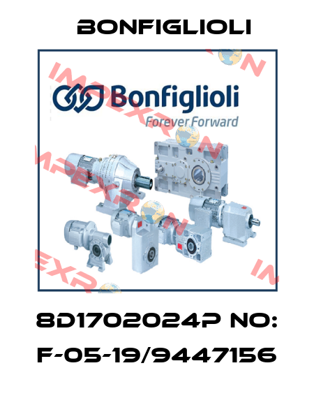 8D1702024P no: F-05-19/9447156 Bonfiglioli