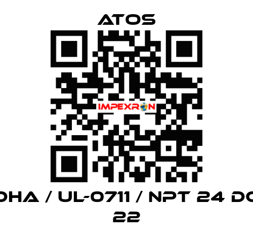 DHA / Ul-0711 / NPT 24 DC 22 Atos