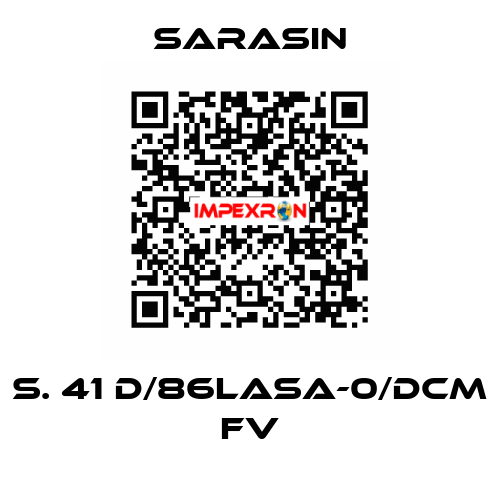 S. 41 d/86LASA-0/DCM FV Sarasin