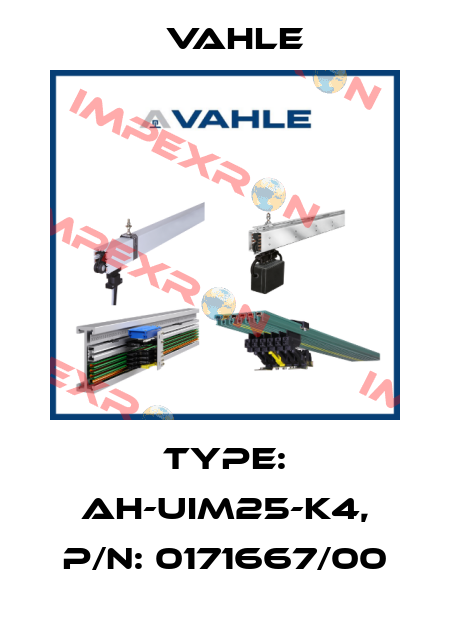 Type: AH-UIM25-K4, P/n: 0171667/00 Vahle