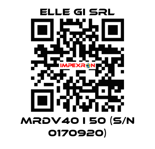 MRDV40 I 50 (s/n 0170920) ELLE GI SRL