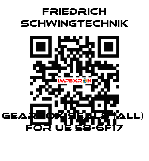 Gearbox seals (all)  for UE 58-6F17 Friedrich Schwingtechnik