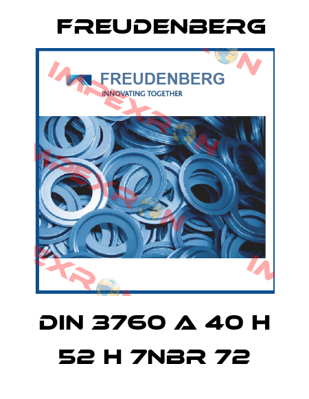 DIN 3760 A 40 h 52 h 7NBR 72 Freudenberg