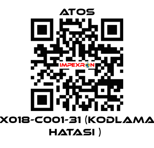 X018-C001-31 (KODLAMA HATASI )  Atos