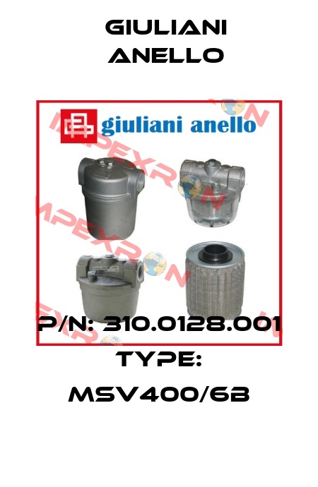 P/N: 310.0128.001 Type: MSV400/6B Giuliani Anello
