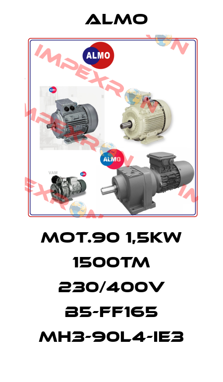 MOT.90 1,5KW 1500TM 230/400V B5-FF165 MH3-90L4-IE3 Almo