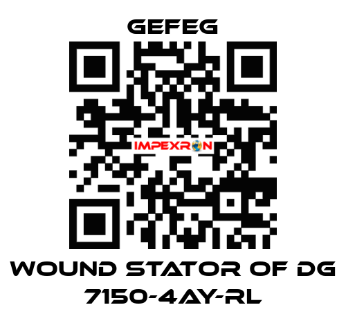 wound stator of Dg 7150-4AY-RL Gefeg