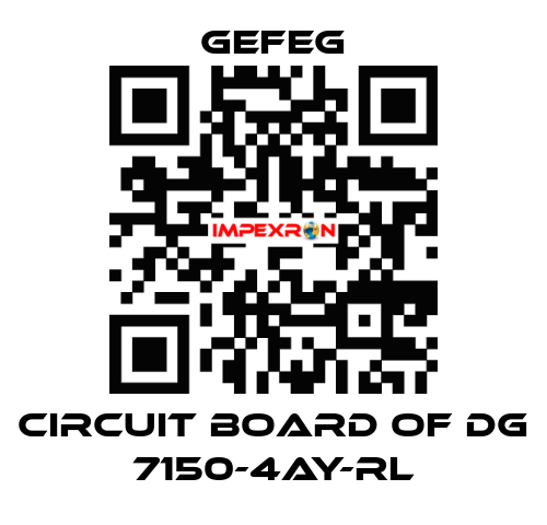 circuit board of Dg 7150-4AY-RL Gefeg