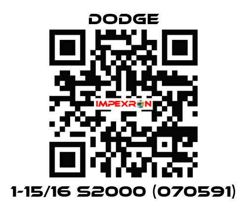 1-15/16 S2000 (070591) Dodge