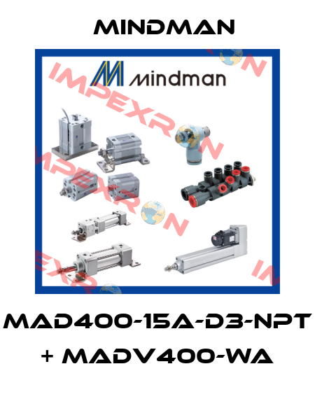 MAD400-15A-D3-NPT + MADV400-WA Mindman