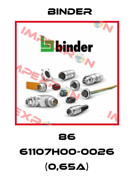 86 61107H00-0026 (0,65A) Binder