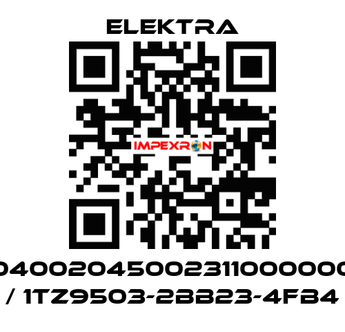 04002045002311000000 / 1TZ9503-2BB23-4FB4 ELEKTRA