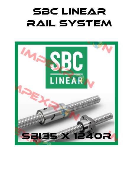 SBI35 x 1240R SBC Linear Rail System