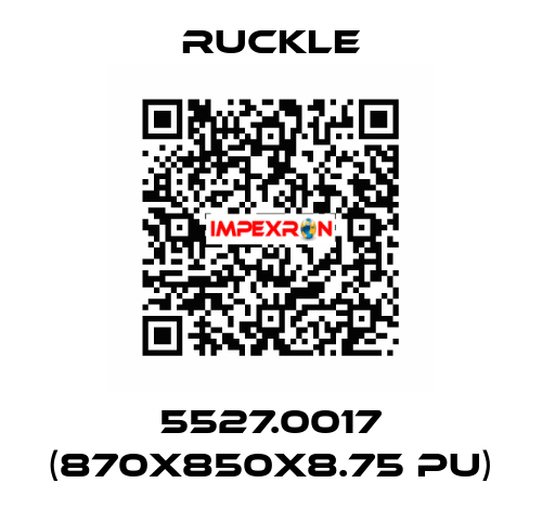 5527.0017 (870x850x8.75 PU) RUCKLE